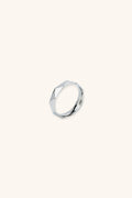 MNML Trion Rhombus Ring in titanium silver — front view, geometric ring Malaysia