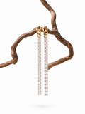 MNML Vanta Fringe Chain Ring in stainless steel silver — front view, fringe chain ring Malaysia