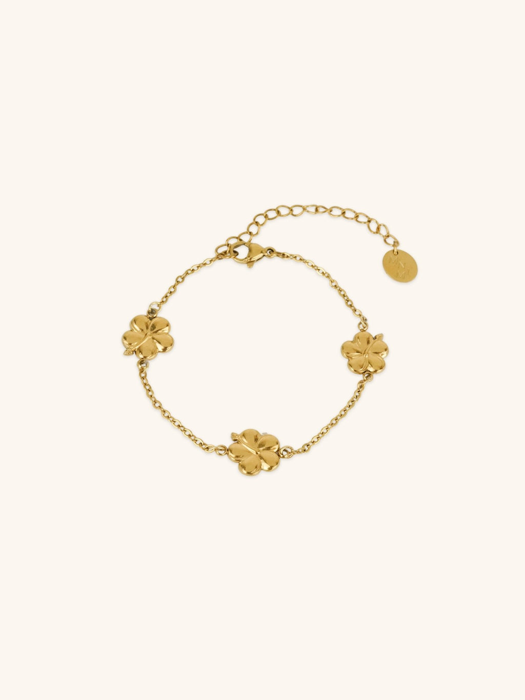 MNML x Zee Avi Trio Hibiscus Bracelet gold stainless steel