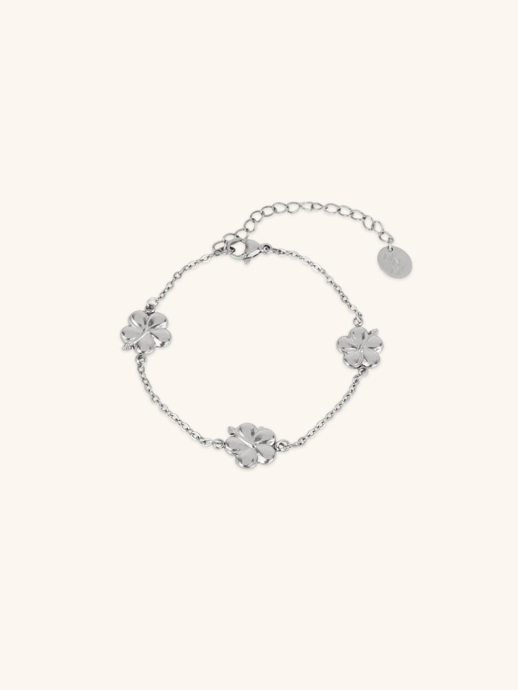 MNML x Zee Avi Trio Hibiscus Bracelet silver stainless steel