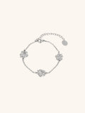 MNML x Zee Avi Trio Hibiscus Bracelet silver stainless steel