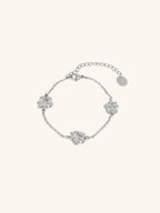 MNML x Zee Avi Trio Hibiscus Bracelet silver stainless steel