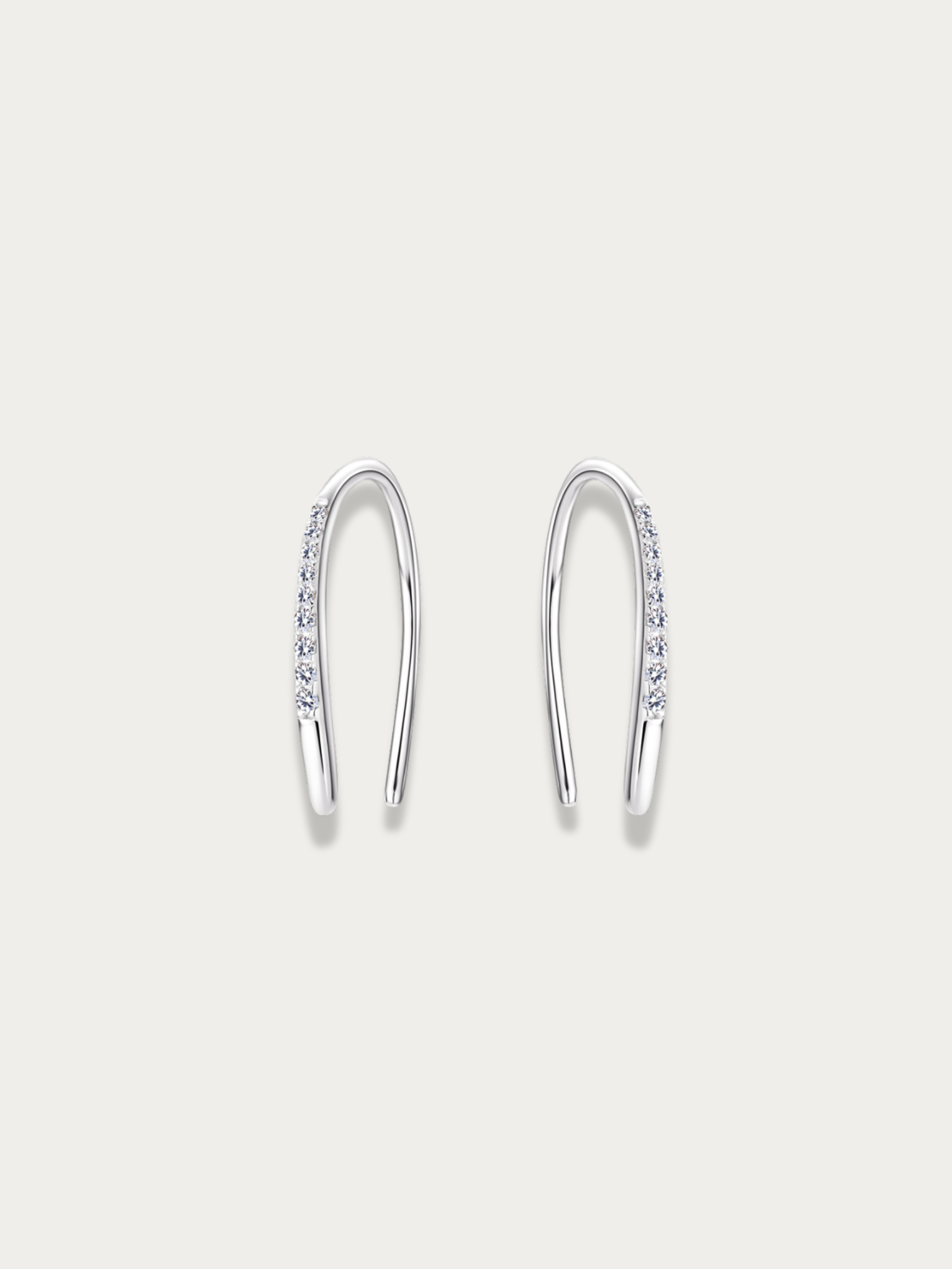moissanite arc earrings malaysia
