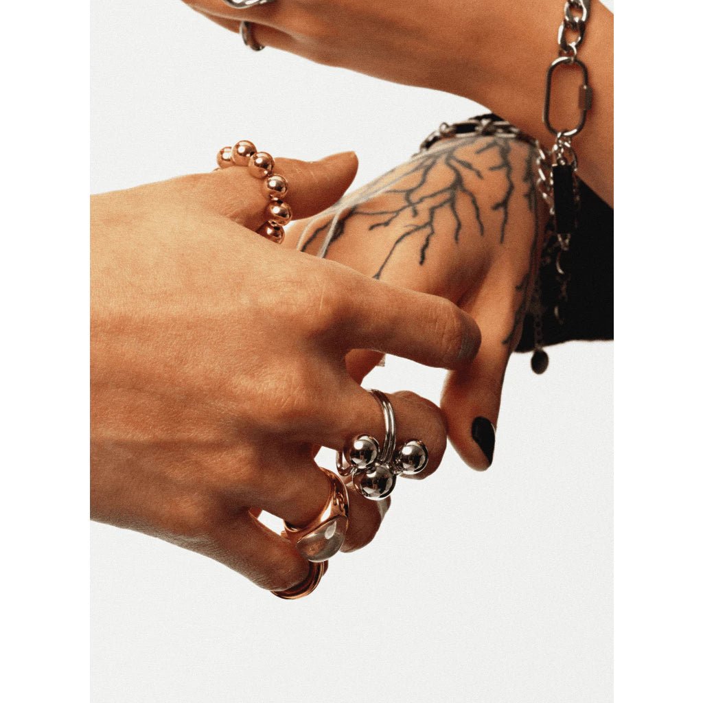 Visionary Linked - Ball Ring - Minimalist Lab