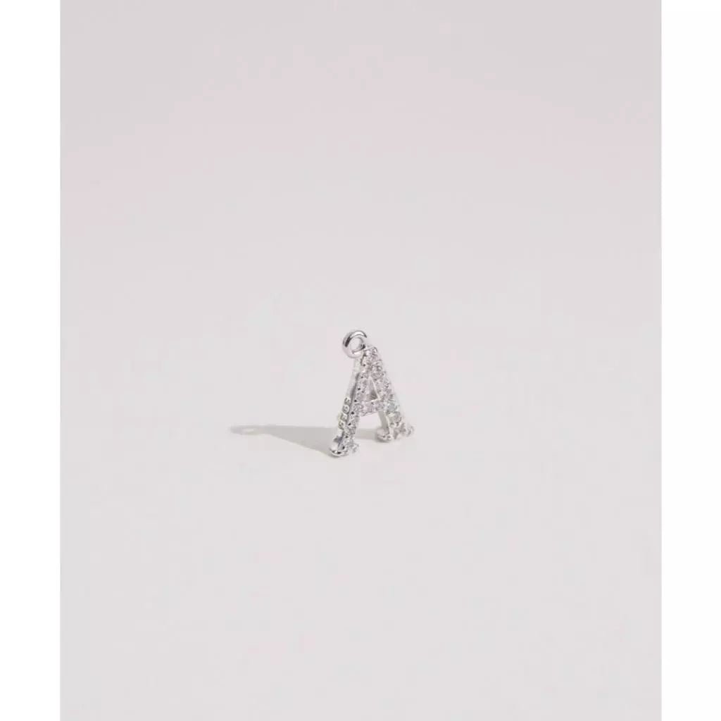 Initial Alphabet Sterling Silver Pendant - Minimalist Lab