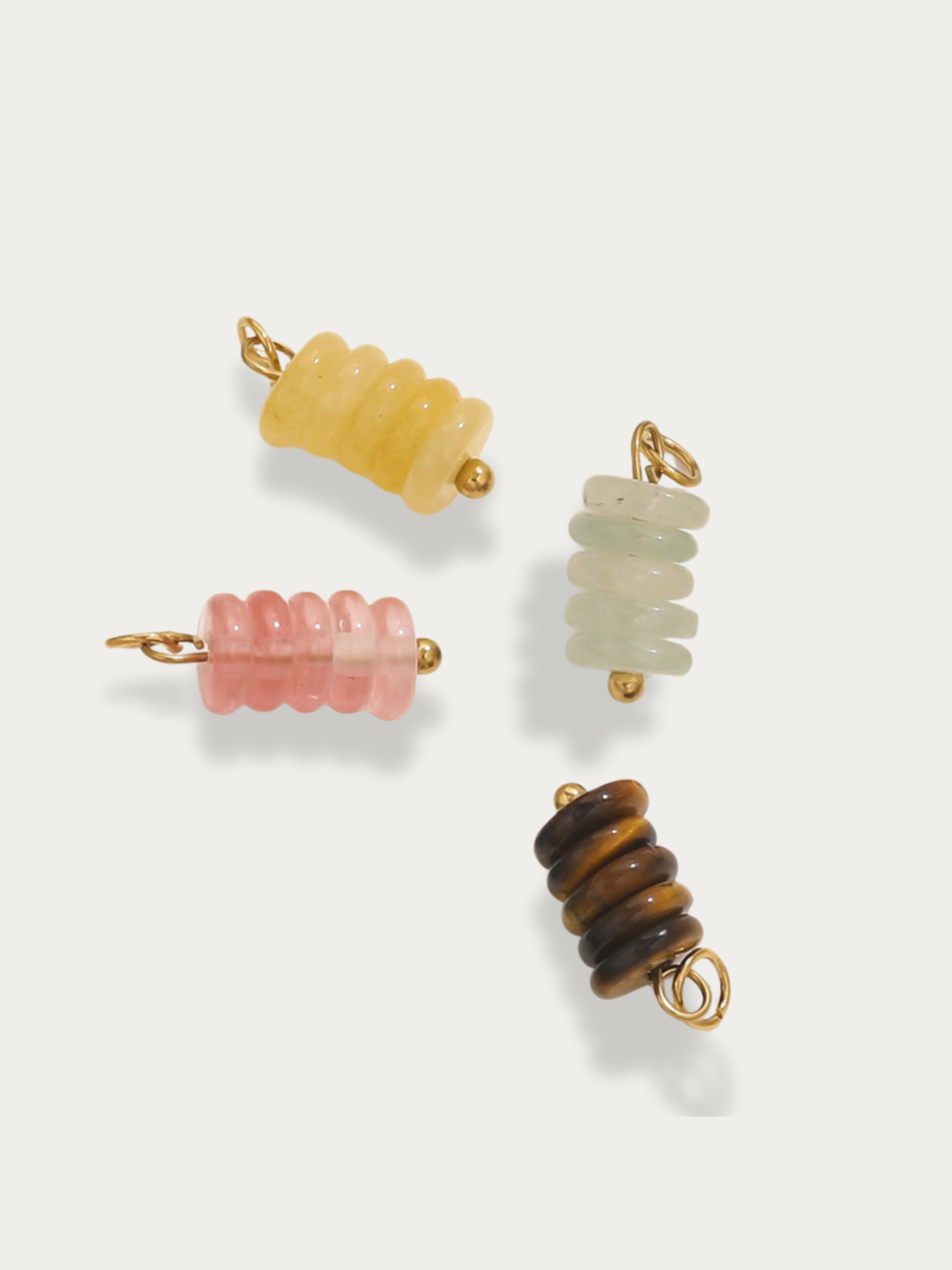 Natural stone charm gold jewellery Malaysia