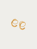 Nola Flow Hoop Earrings in 18K gold plated stainless steel