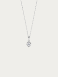Nora Organic Pendant Necklace in silver titanium