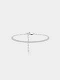 NORA Tennis Paperclip Chain Bracelet in sterling silver, studio hero shot