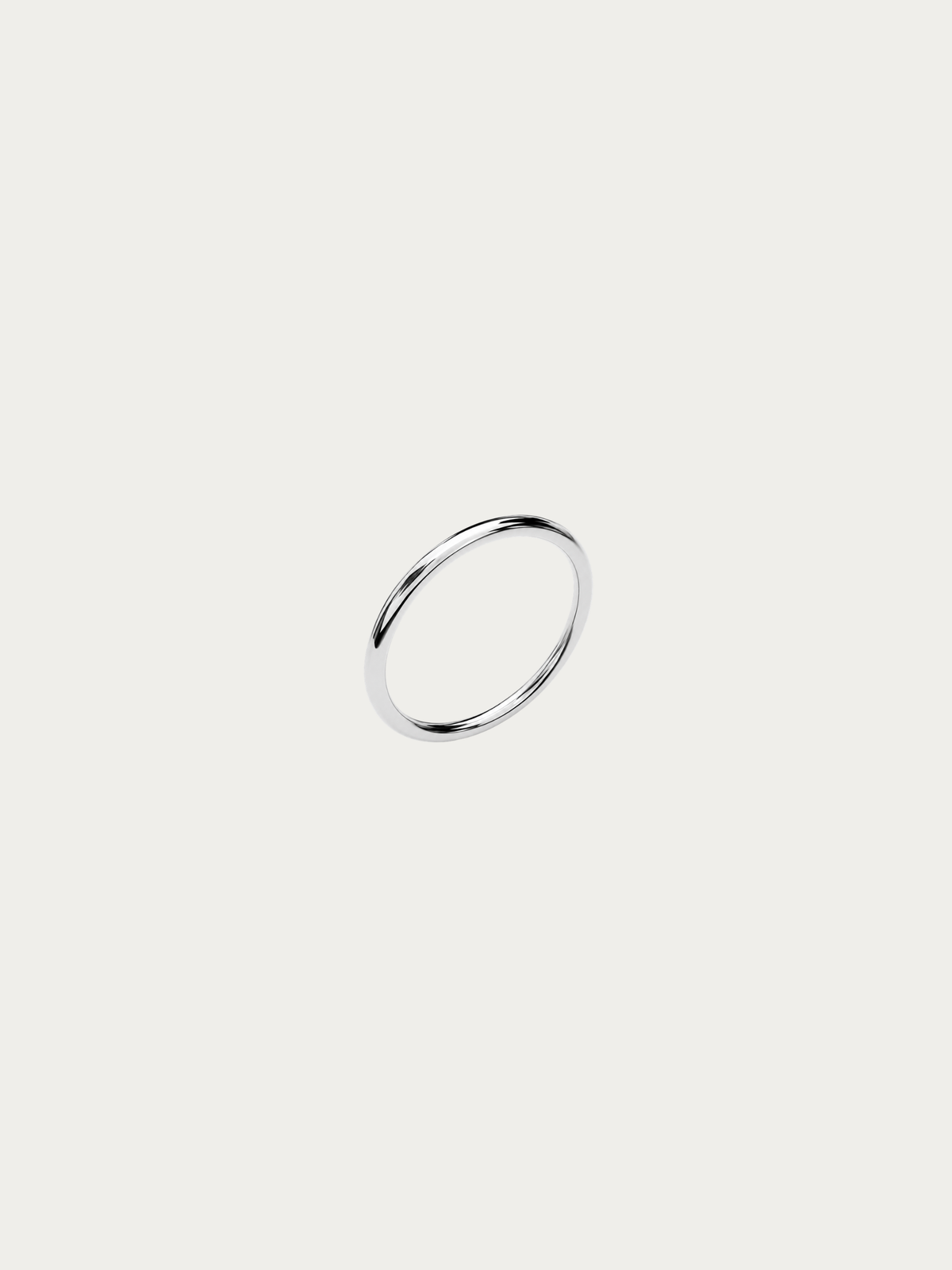 Oliver Classic Dome Ring in silver titanium