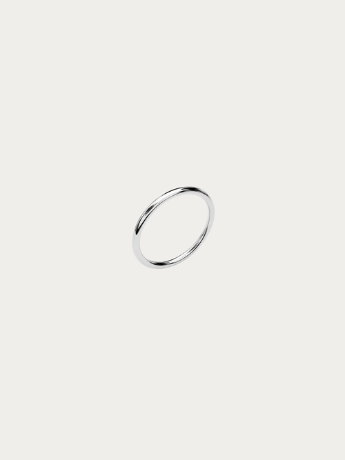 Oliver Classic Dome Ring in silver titanium