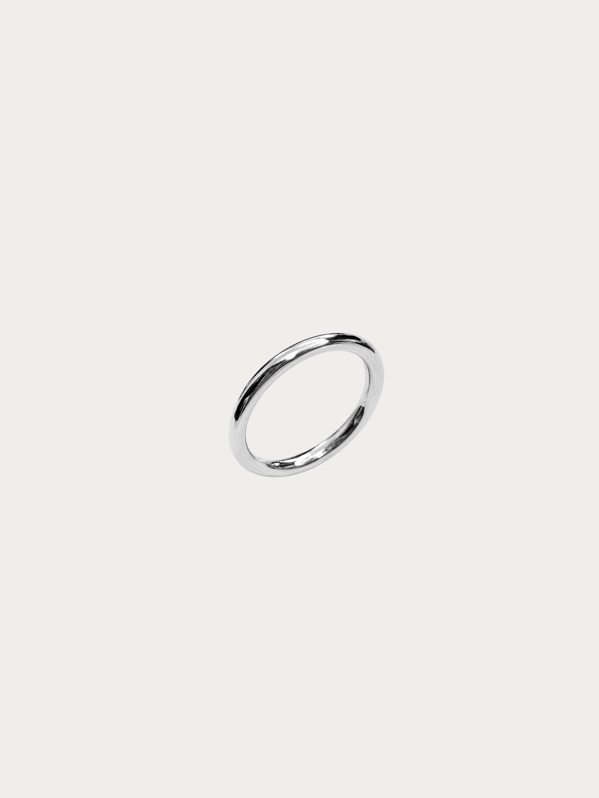 Oliver Classic Dome Ring 2.3mm in silver titanium