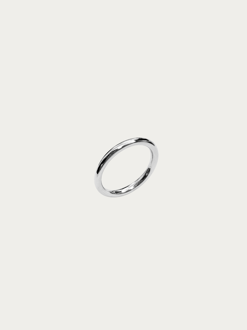 Oliver Classic Dome Ring 2.3mm in silver titanium