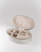 oval velvet jewellery box malaysia travel organizer in grey