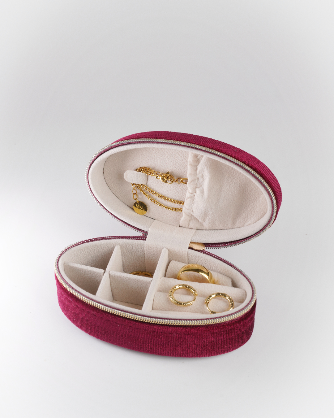 oval velvet jewellery box malaysia travel organizer in maroon