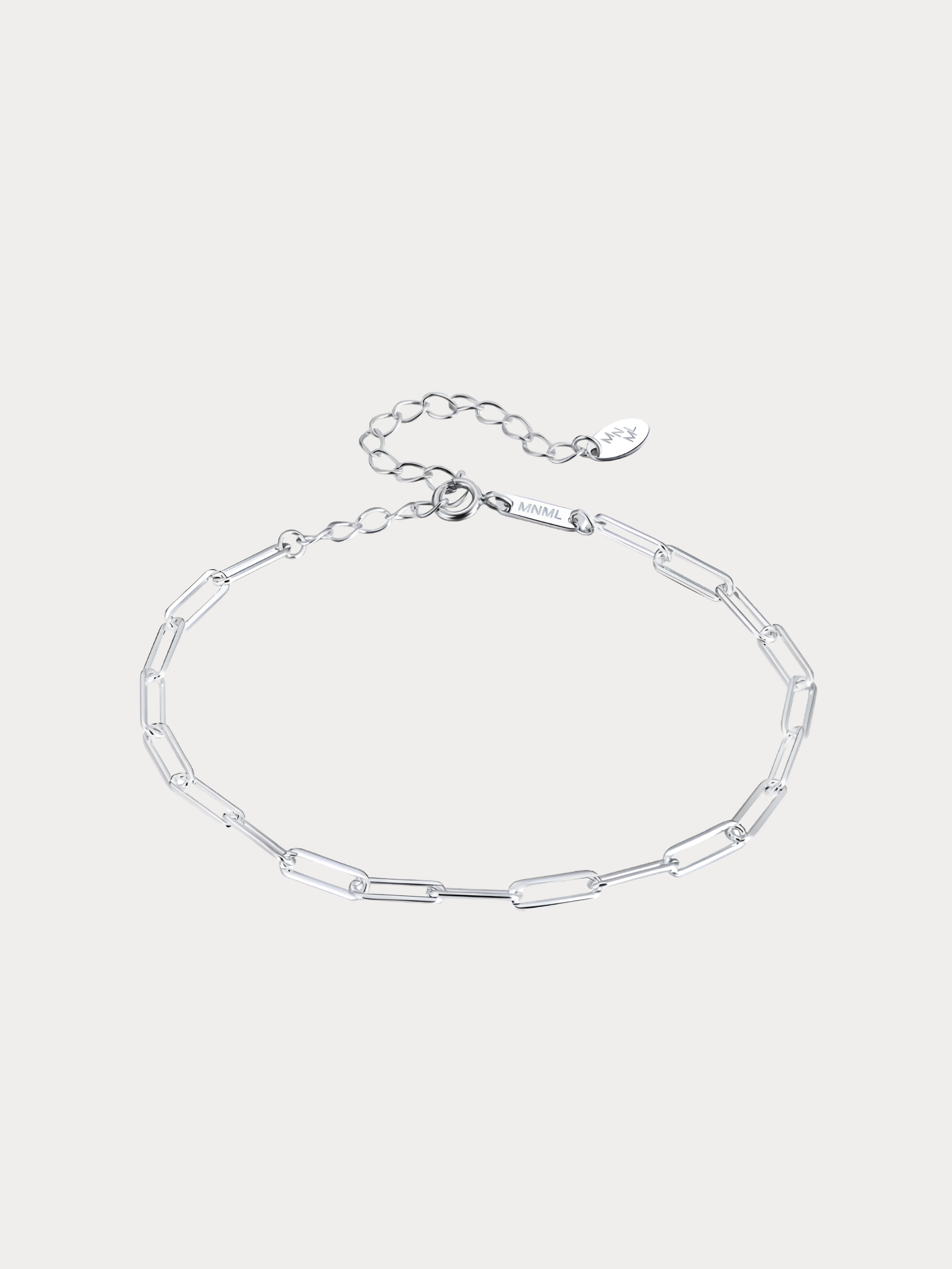 PAPERCLIP Link Sterling Silver Bracelet, studio hero shot
