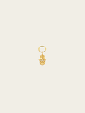 Pearl Hamsa hand charm 18K gold plated stainless steel