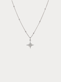 PENELOPE North Star Necklace in silver, full view