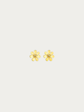 Petite Daisy Stud Earrings in gold, daisy flower silhouette