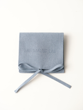premium jewellery suede pouch blue minimalist design