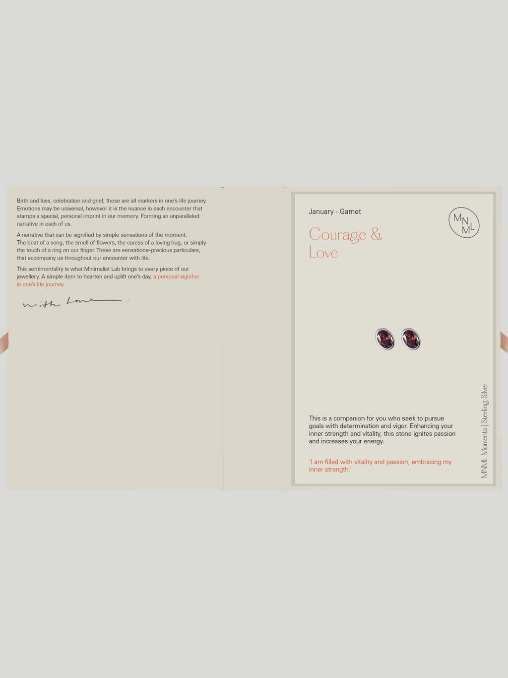 Birthstone Earrings with Packaging