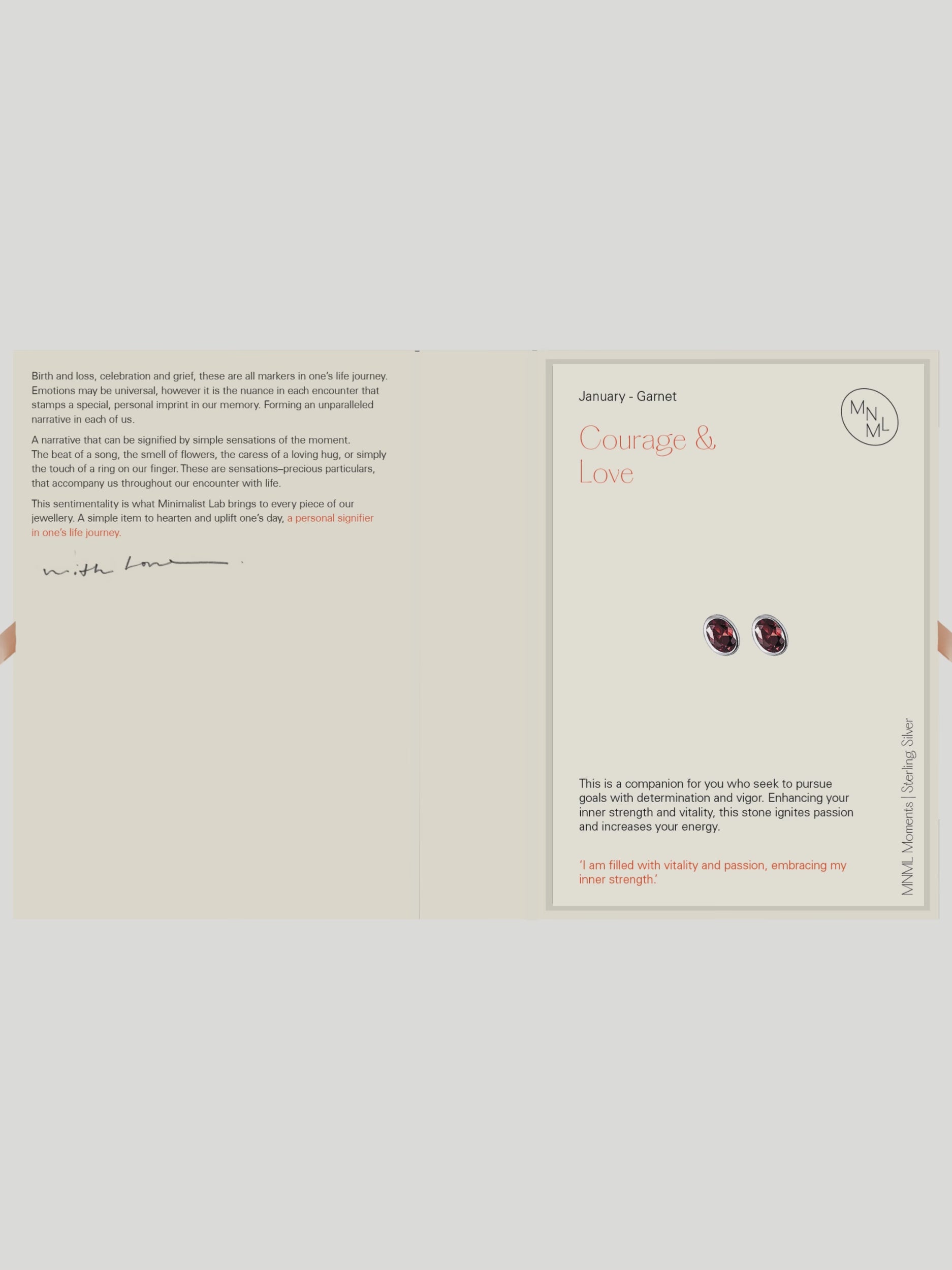 Birthstone Earrings with Packaging