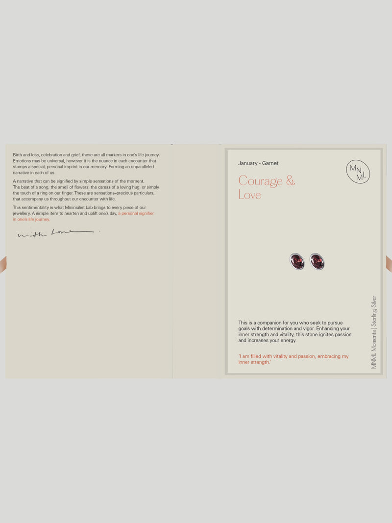 Birthstone Earrings with Packaging