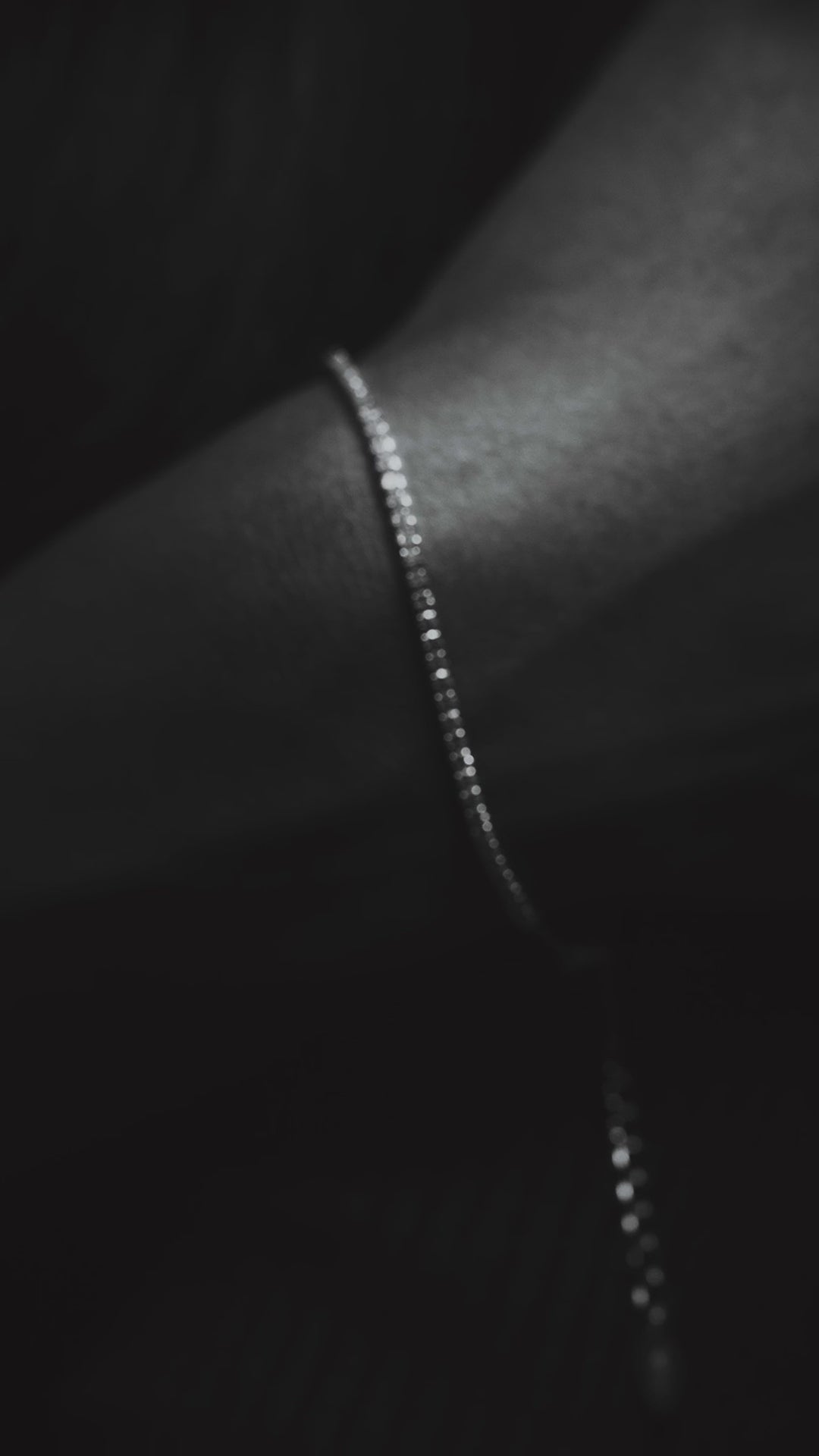 Sterling silver bracelet with cubic zirconia detailing