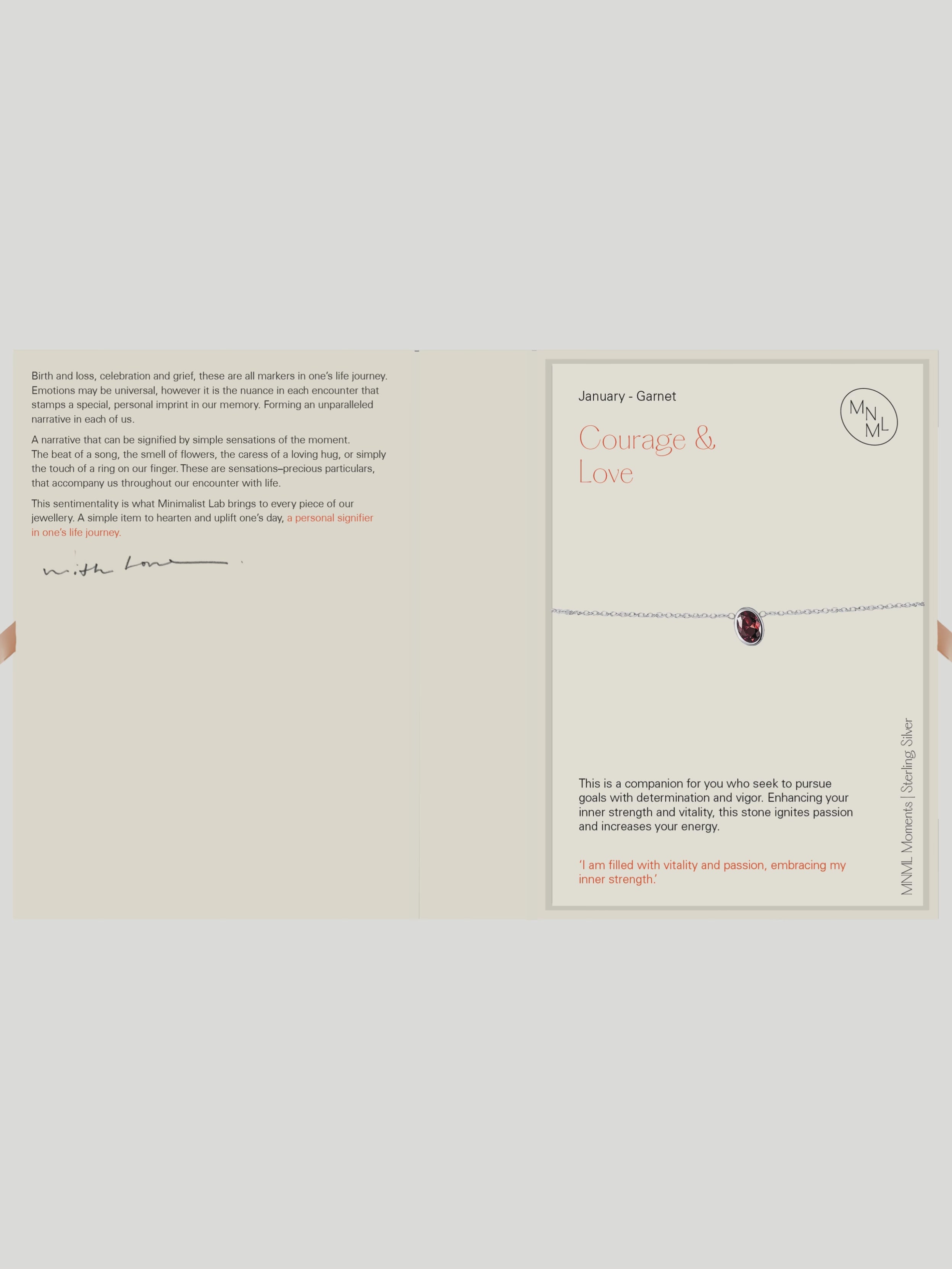 Birthstone Bracelet with Packaging