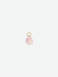 Purple stone charm 18K gold plated stainless steel