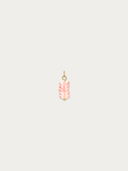 Rose quartz natural stone charm pink crystal Malaysia