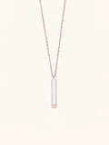 round cylinder bar engravable necklace