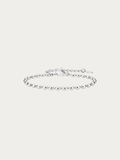 Sadie Bold Seed Chain Bracelet 3mm in silver titanium