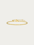 Sadie Classic Seed Chain Bracelet 2mm in gold titanium
