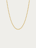 Sadie Classic Seed Chain Necklace 2mm in gold titanium with IP plating