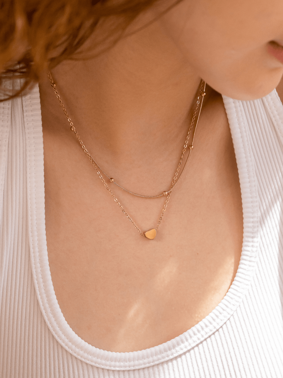 sentimental mini heart necklace personalised gift