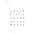 Initial Alphabet Sterling Silver Pendant - Minimalist Lab