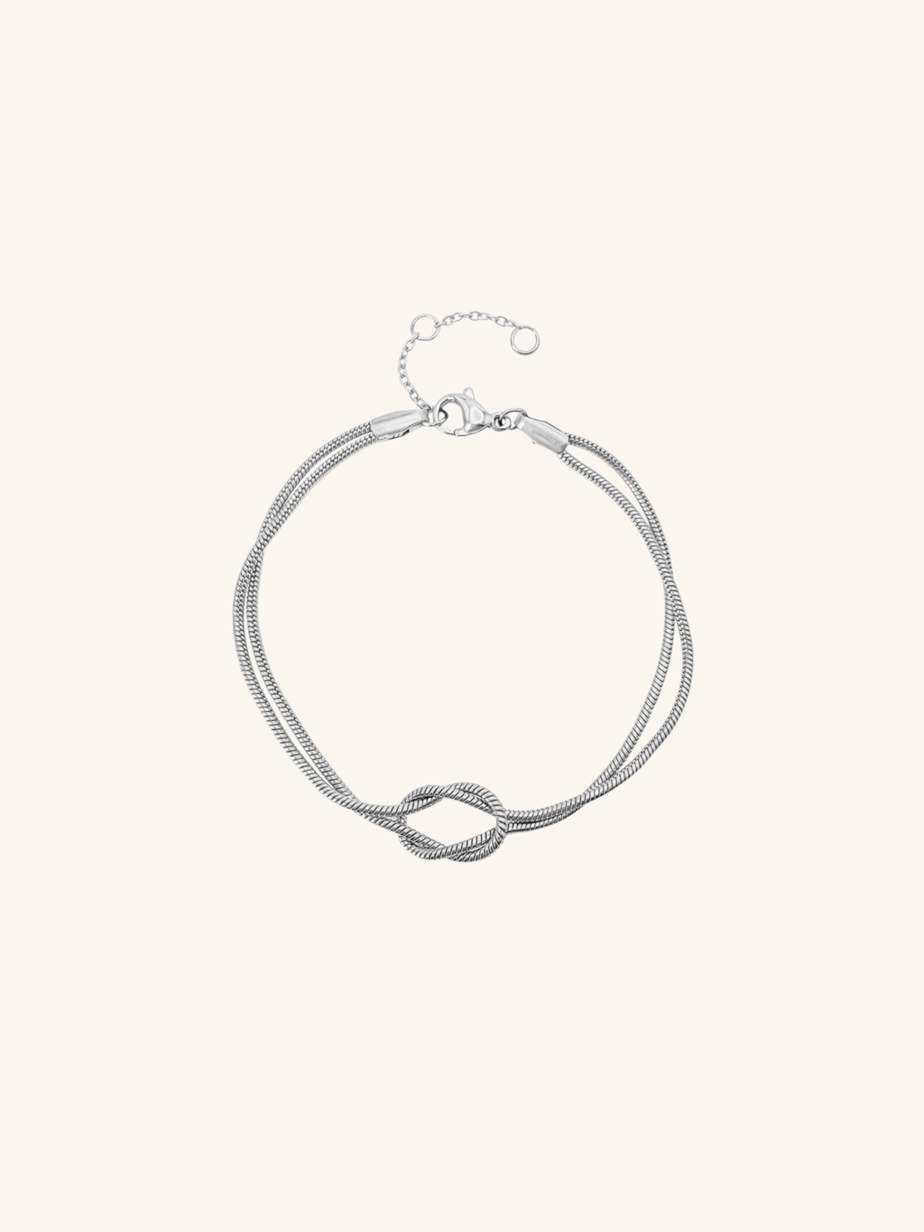 silver snake chain bracelet modern look