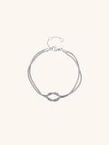 silver snake chain bracelet modern look