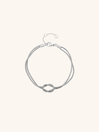 silver snake chain bracelet modern look