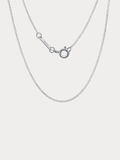 SNAKE Chain Mini Sterling Silver Necklace, studio hero shot