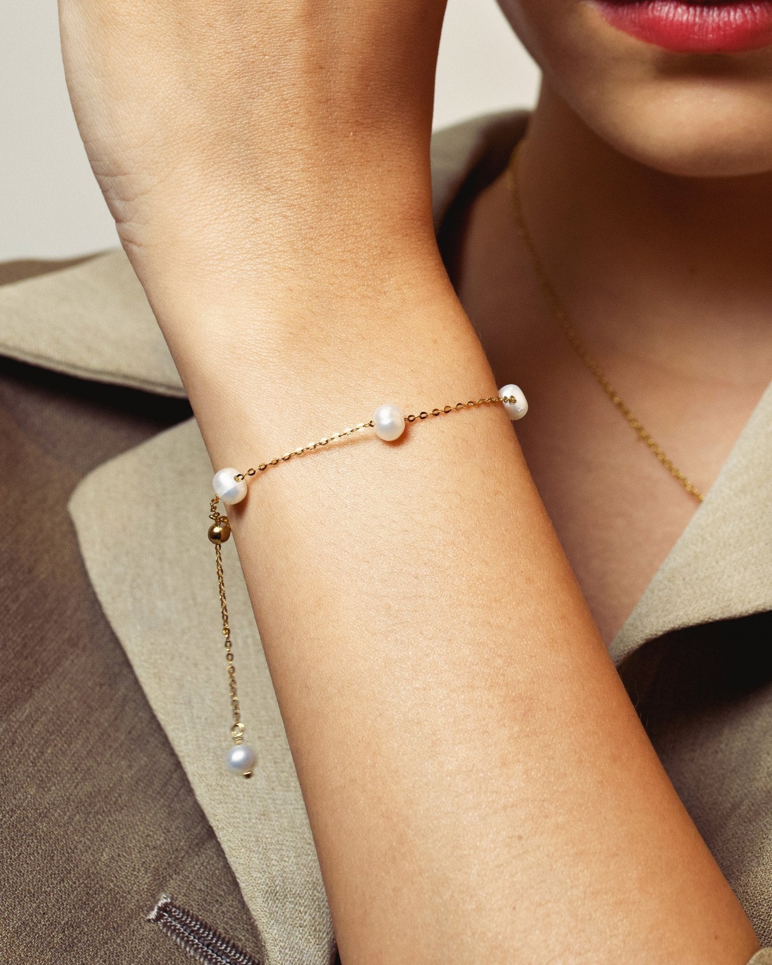 PEARLY Pearl Station Bracelet | 925 Sterling Silver | MNML – MNML