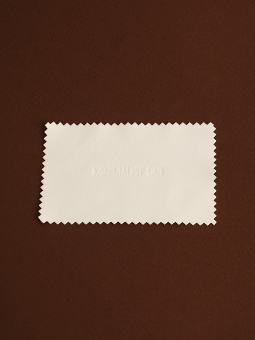jewellery polishing cloth blue minimalist design