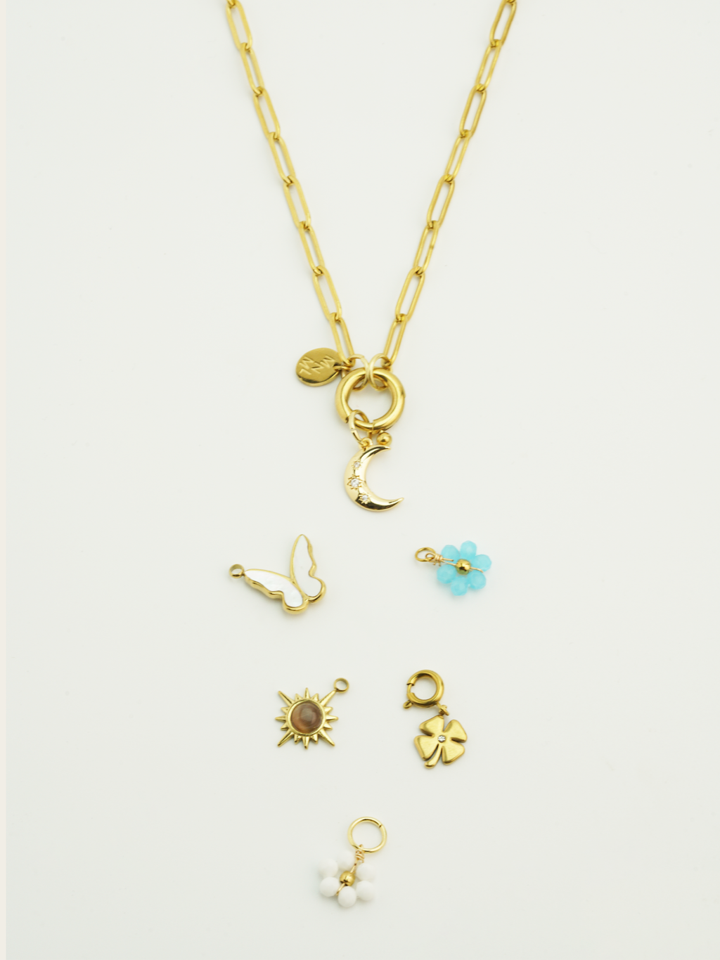 DIY personalised paperclip necklace