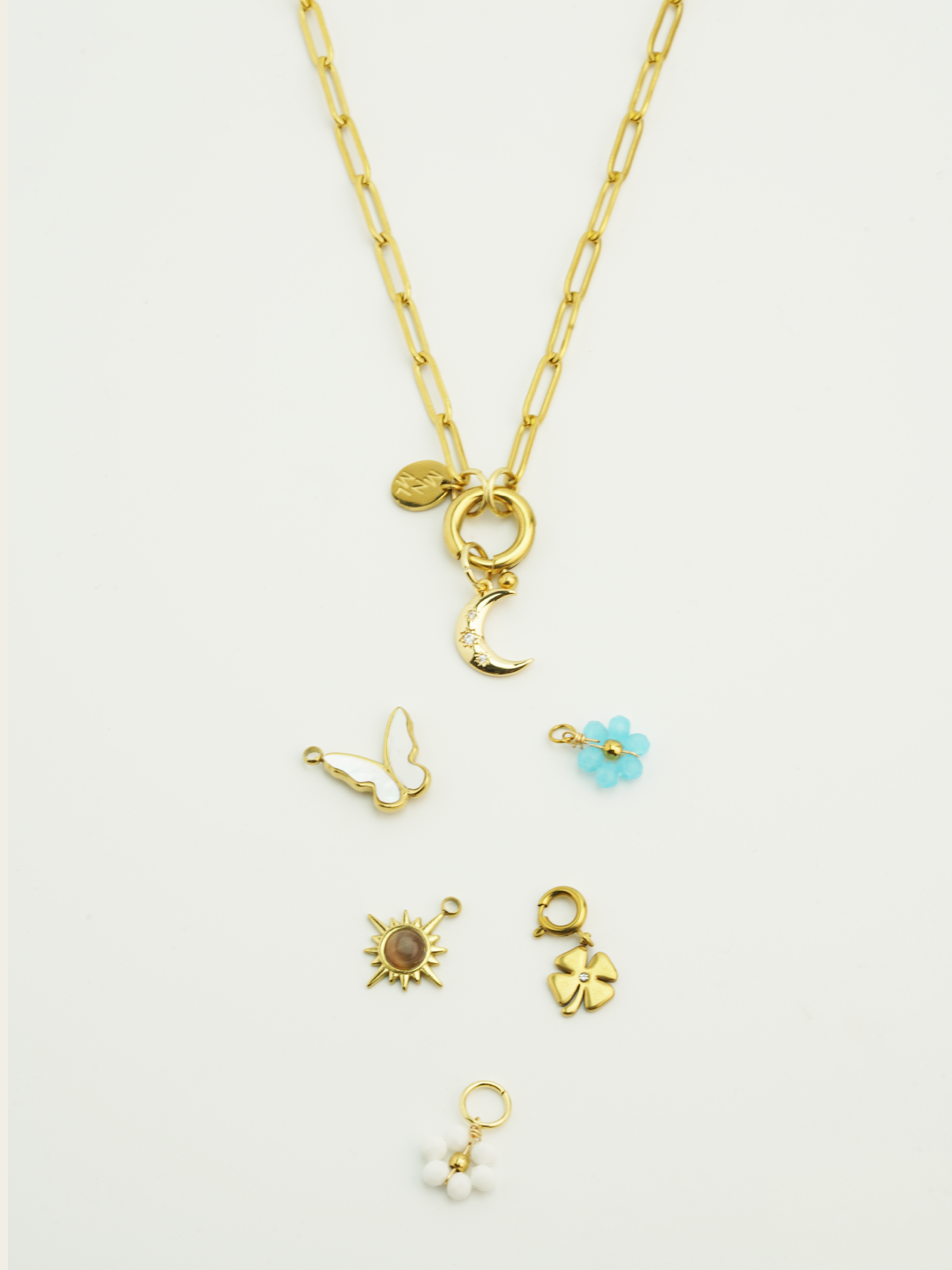 DIY personalised paperclip necklace