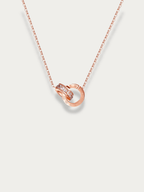 symbolic eternity necklace Roman numerals design