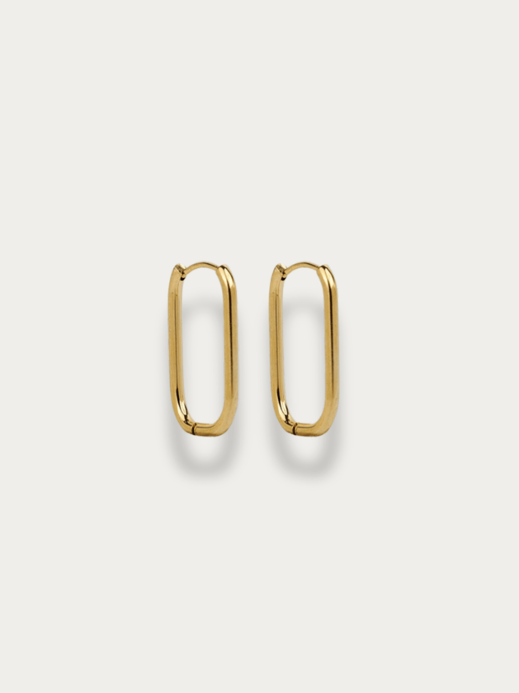 titanium oval hoop earrings sensitive ears