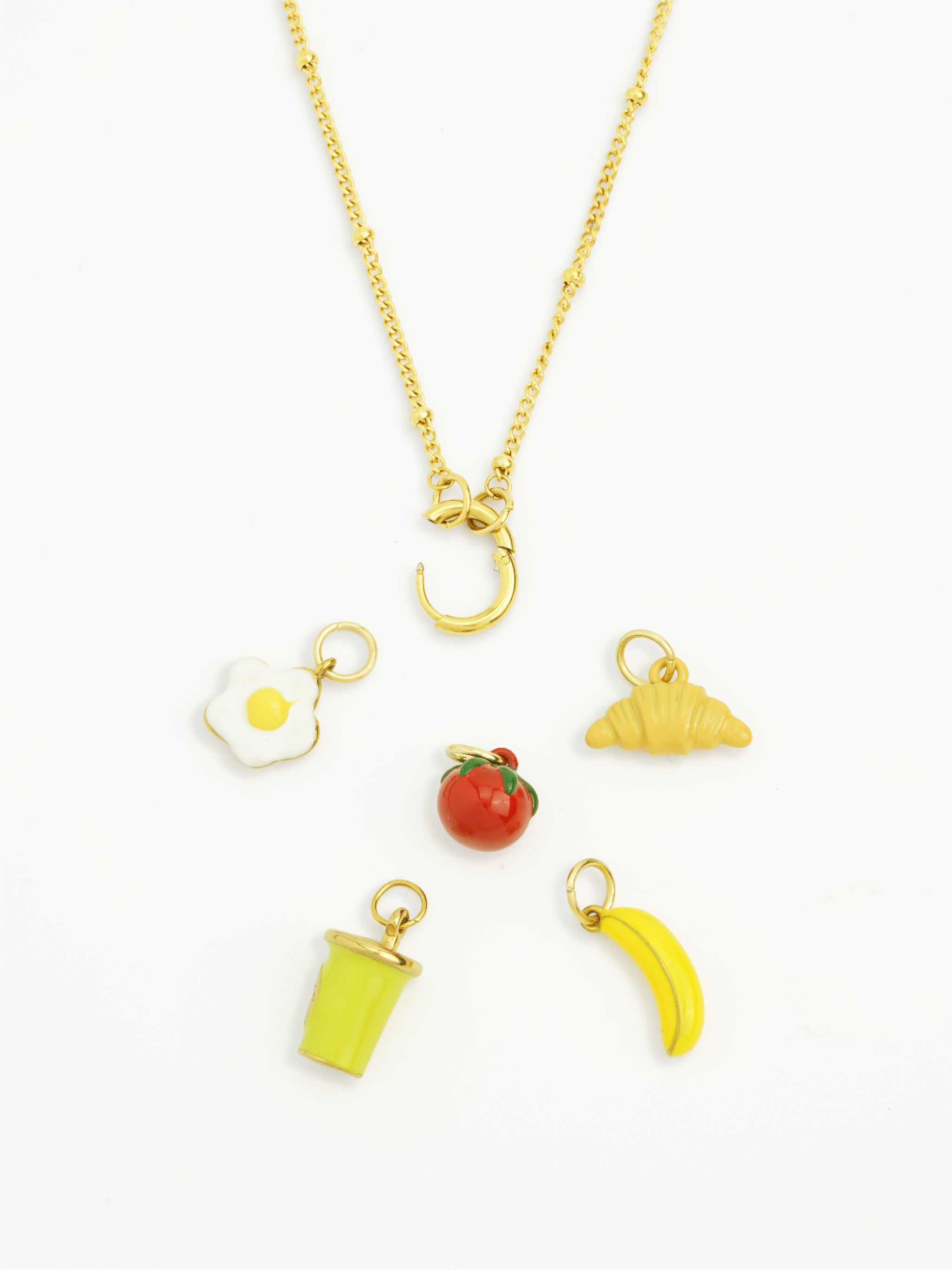 Gold tomato charm food DIY jewellery Malaysia