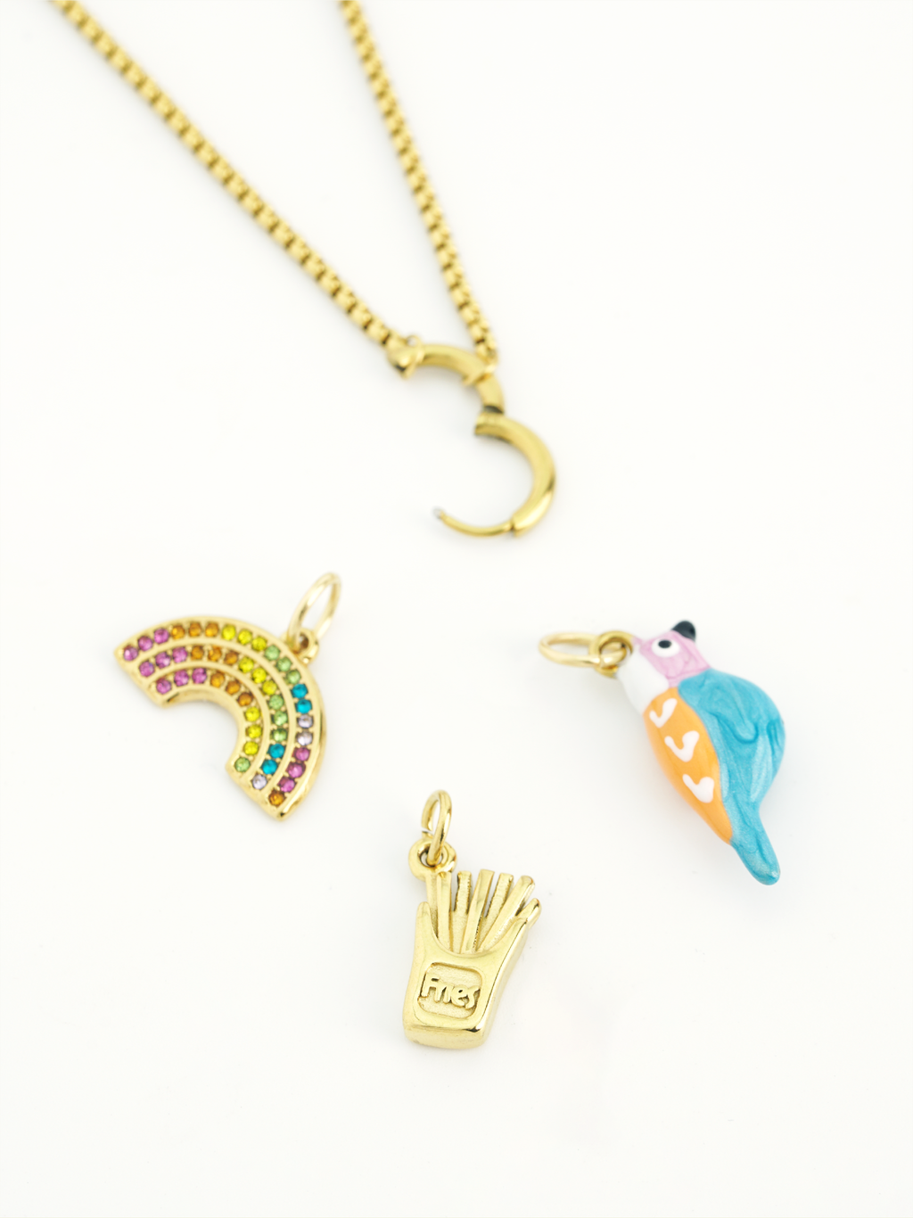 tropical bird charm colourful diy jewellery malaysia