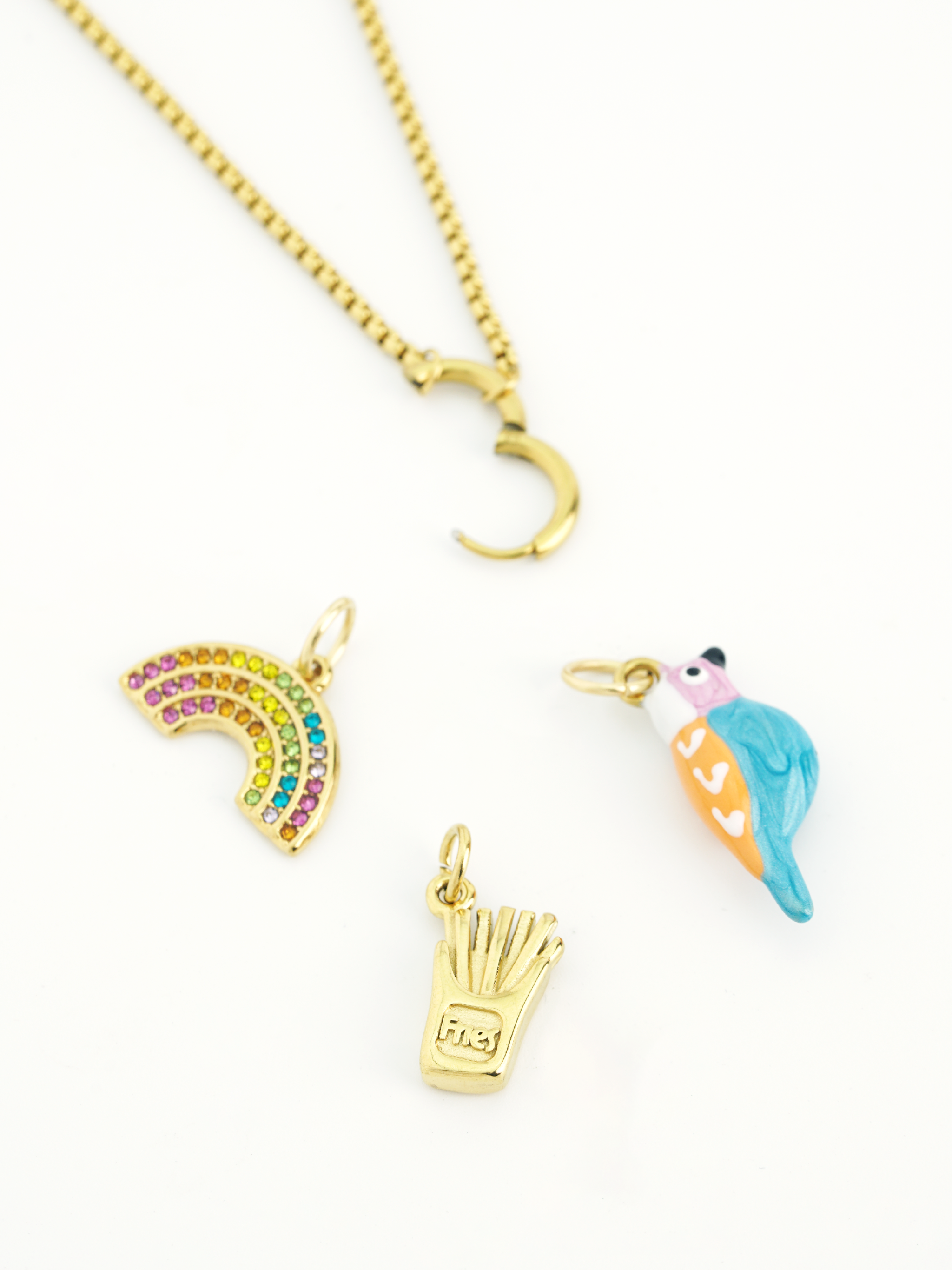 tropical bird charm colourful diy jewellery malaysia